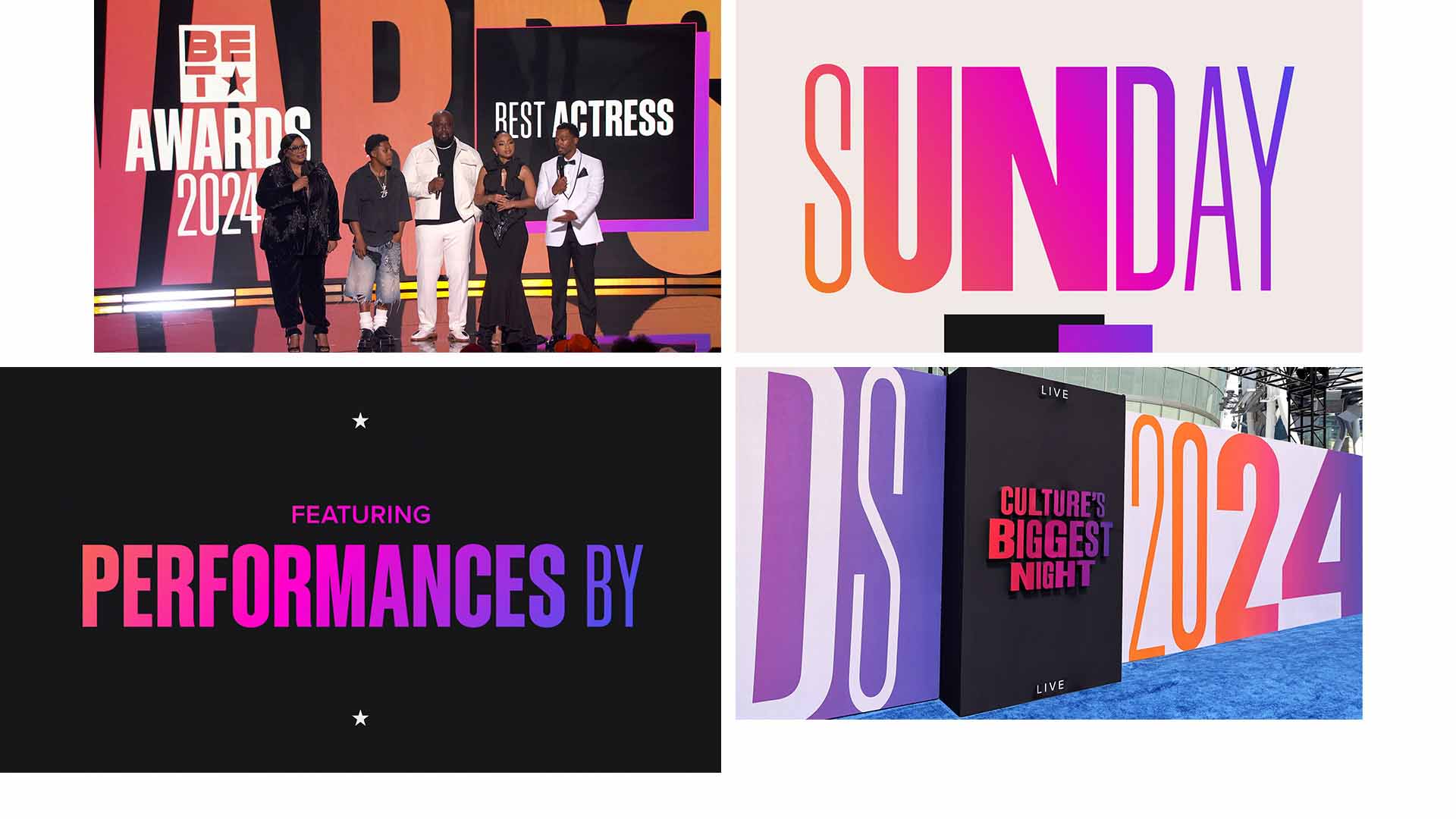 BET Awards 2024. Live Event Brand Package.