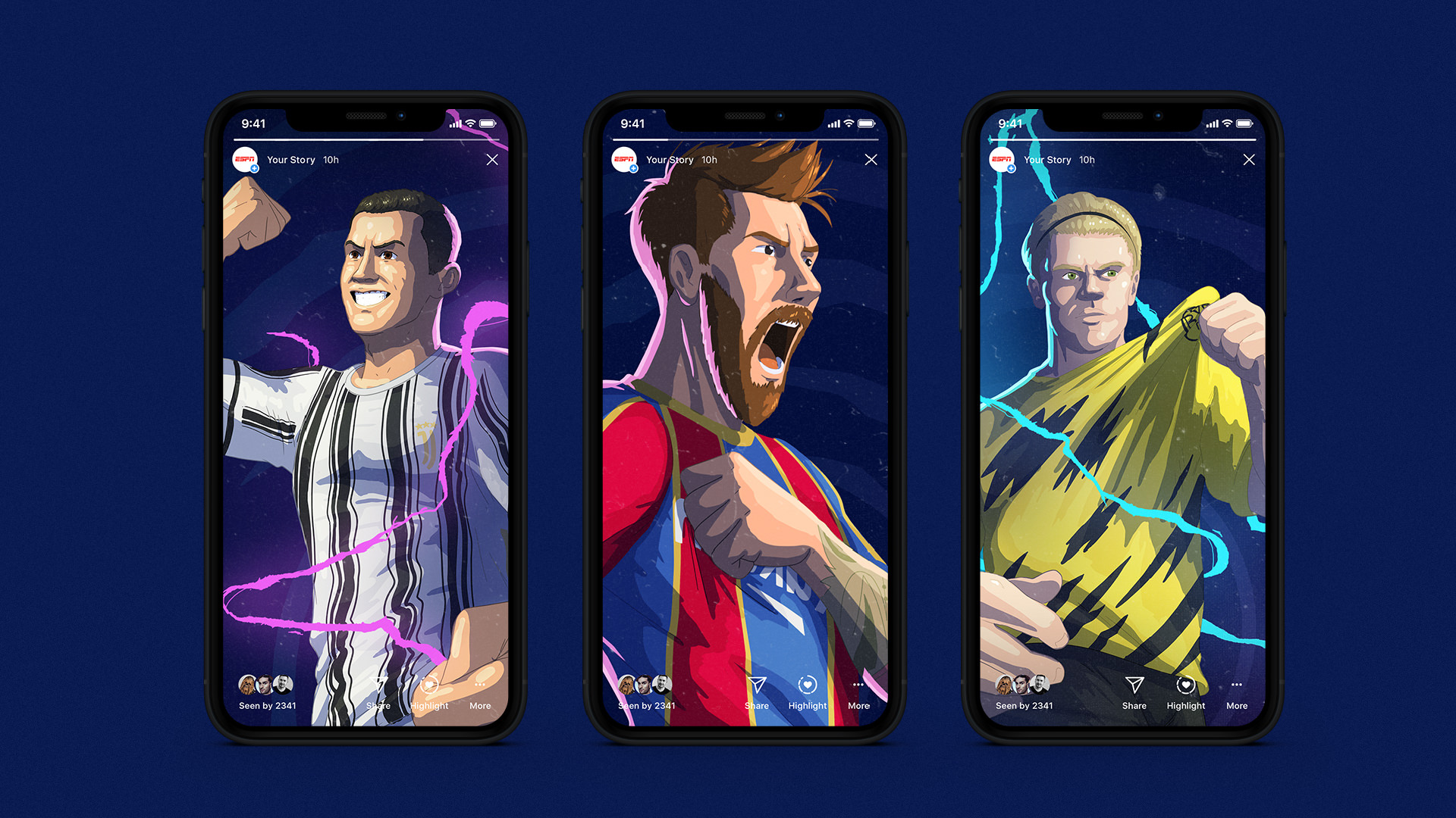 ESPN Champions League. Loud Event Rebrand.