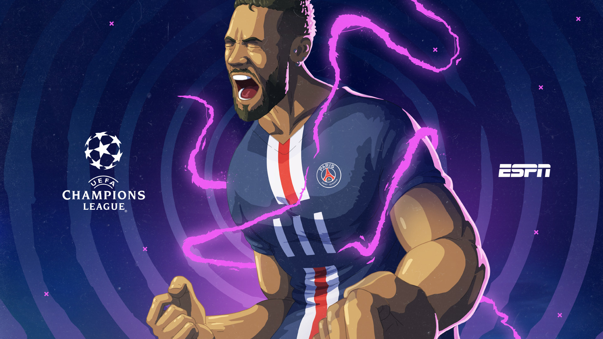 ESPN Champions League. Loud Event Rebrand.