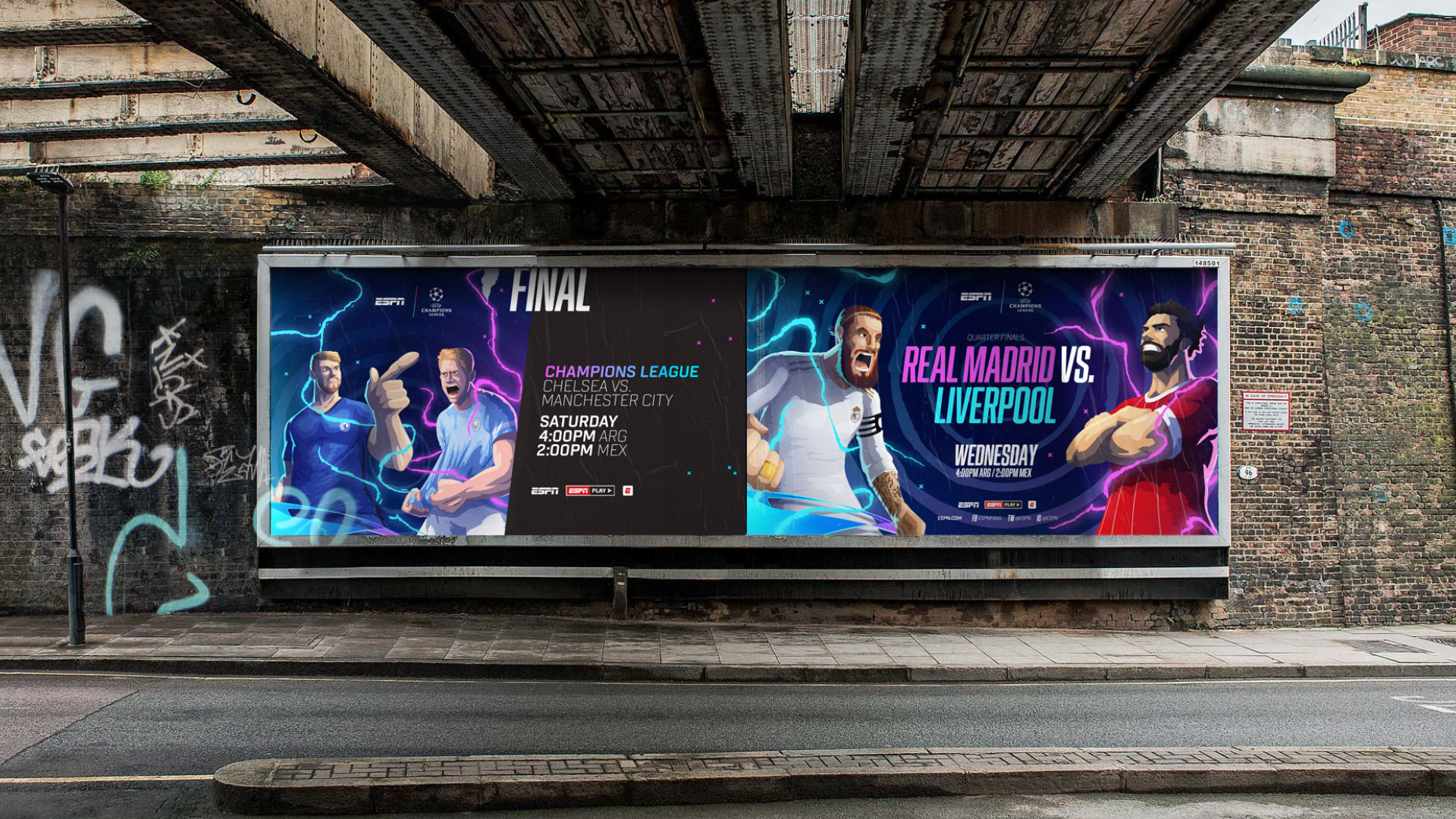 ESPN Champions League. Loud Event Rebrand.