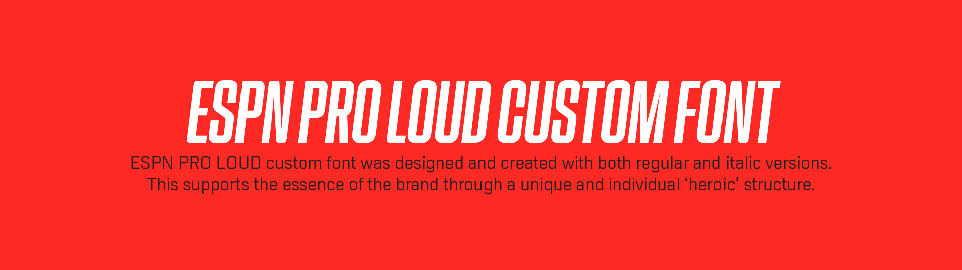 ESPN. Loud Channel Rebrand.