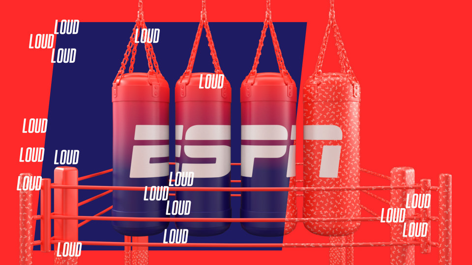 ESPN. Loud Channel Rebrand.