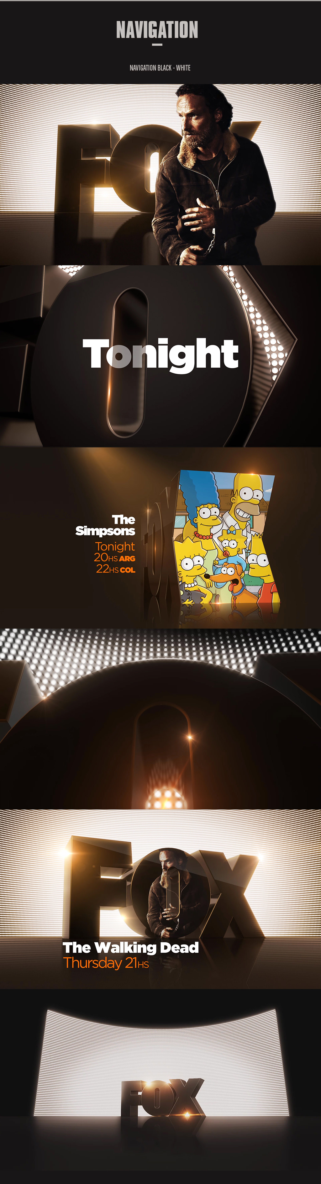 On Air worldwide Branding production for Fox International Channels.