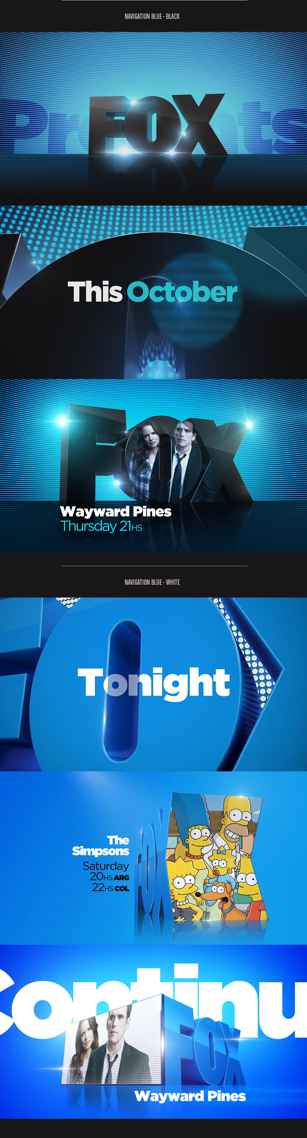 On Air worldwide Branding production for Fox International Channels.