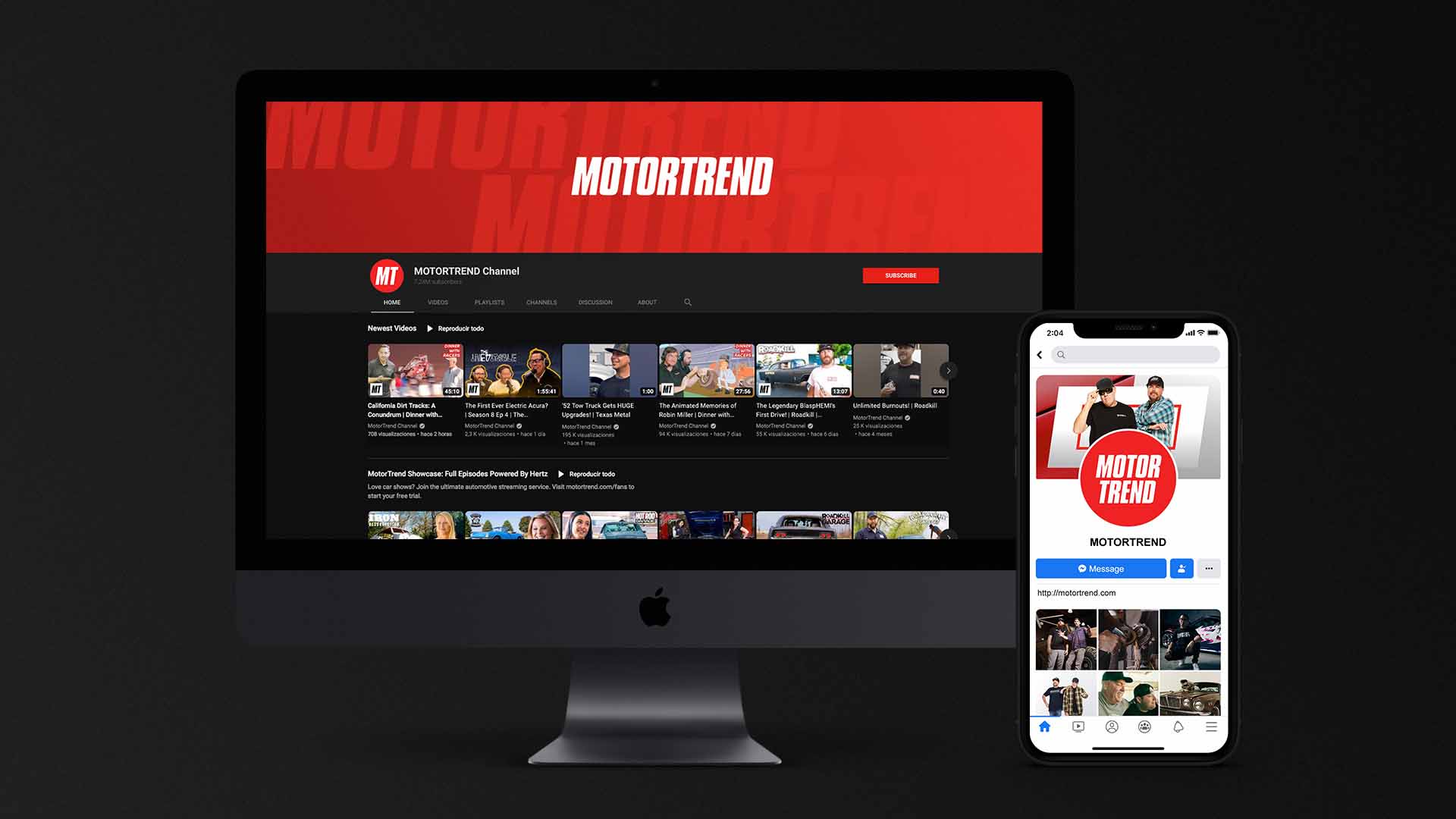 Motortrend Automotive Network Brand Design.