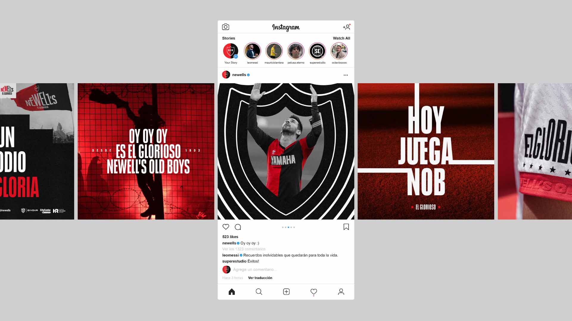 Newell's El Glorioso Brand Identity.